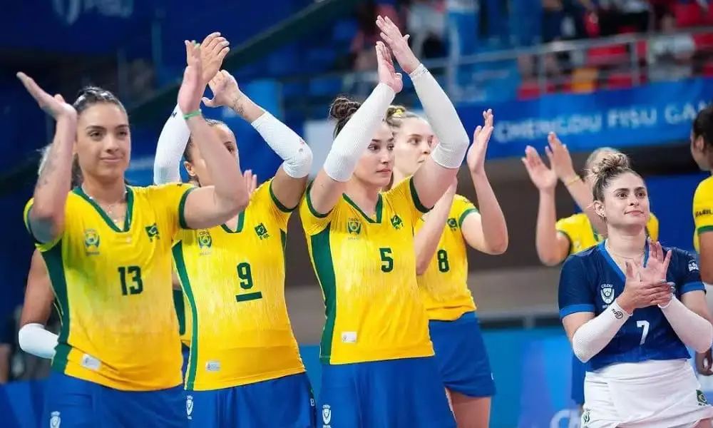 Brasil perde para a Polônia e termina Jogos Mundiais Universitários em 4º lugar no vôlei feminino